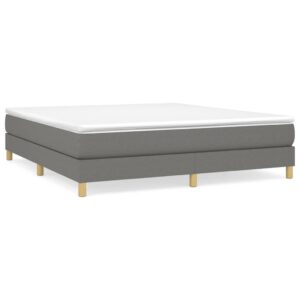 Giroletto senza Materasso Grigio Scuro 180x200 cm Tessuto