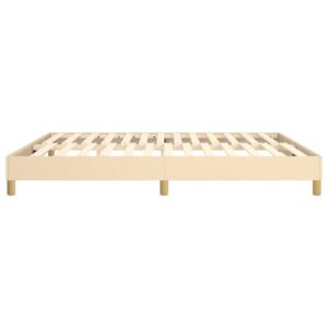 Giroletto senza Materasso Crema 180x200 cm in Tessuto