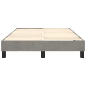 Giroletto senza Materasso Grigio Chiaro 120x200 cm Velluto