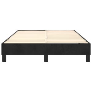 Giroletto senza Materasso Nero 120x200 cm Velluto