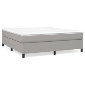 Giroletto senza Materasso Grigio Chiaro 160x200 cm Tessuto