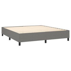 Giroletto senza Materasso Grigio Scuro 160x200 cm Tessuto