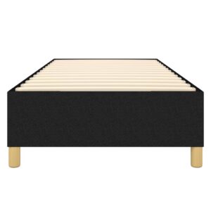Giroletto senza Materasso Nero 100x200 cm in Tessuto