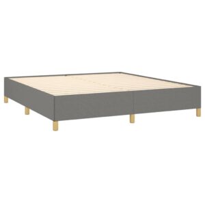 Giroletto senza Materasso Grigio Scuro 160x200 cm Tessuto