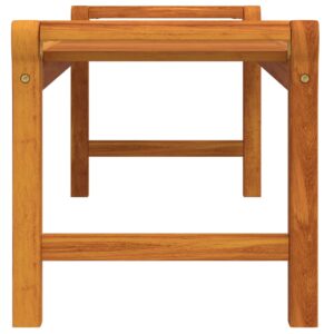 Tavolino da Salotto 100x50x50 cm in Legno Massello di Acacia