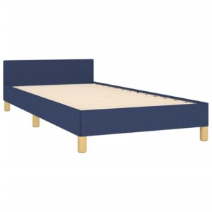 Giroletto senza Materasso Blu 100x200 cm in Tessuto