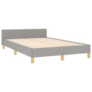 Giroletto senza Materasso Grigio Chiaro 120x200 cm Tessuto