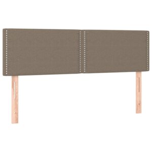 Giroletto a Molle con Materasso Tortora 140x200 cm in Tessuto