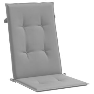 Cuscini per Sedie 6 pz Grigi 120x50x3 cm in Tessuto