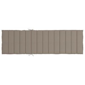 Cuscino per Lettino Tortora 200x60x3 cm in Tessuto Oxford