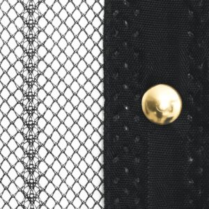 Tende Antimosche 2 pz per Porte con Magneti Nere 220x100 cm