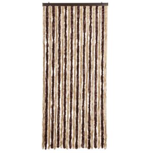 Zanzariera Beige e Marrone Chiaro 90x200cm Ciniglia