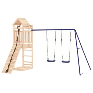 Set da Gioco da Esterno in Legno Massello di Pino