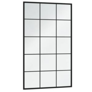 Specchi a Parete 2 pz Neri 100x60 cm in Metallo