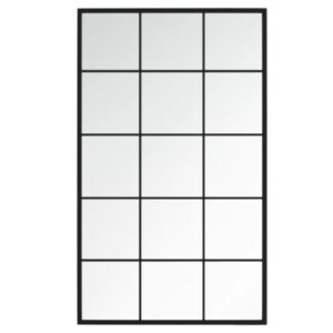Specchi a Parete 4 pz Neri 100x60 cm in Metallo
