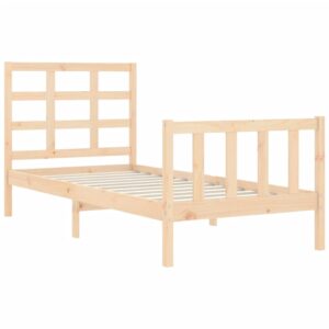 Giroletto senza Materasso 90x200 cm in Legno Massello di Pino