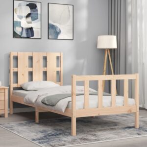 Giroletto senza Materasso 90x200 cm in Legno Massello di Pino