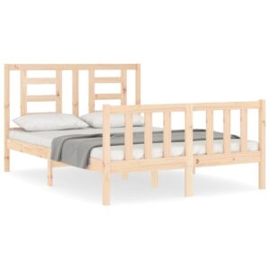 Letto senza Materasso 140x190 cm in Legno Massello di Pino