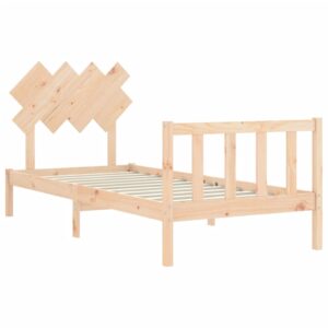 Giroletto con Testiera Single in Legno Massello