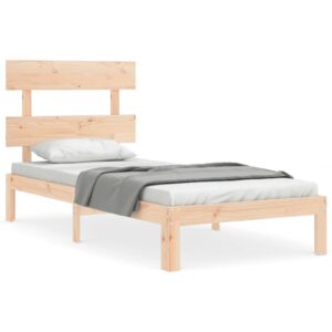 Giroletto senza Materasso 90x200 cm in Legno Massello di Pino
