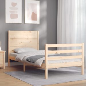 Giroletto con Testiera Single in Legno Massello