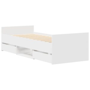 Giroletto con Testiera e Pediera Bianco 100x200 cm