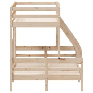 Letto a Castello 90x200/120x200 cm in Legno Massello di Pino