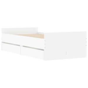 Giroletto con Cassetti Bianco 90x190 cm