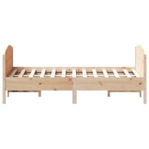 Giroletto senza Materasso 140x200 cm in Legno Massello di Pino