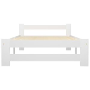 Dormeuse Estraibile senza Materasso Bianca Legno Pino 90x200 cm