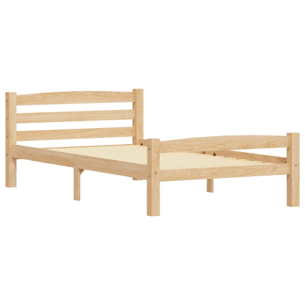 Giroletto senza Materasso 90x200 cm in Legno Massello di Pino
