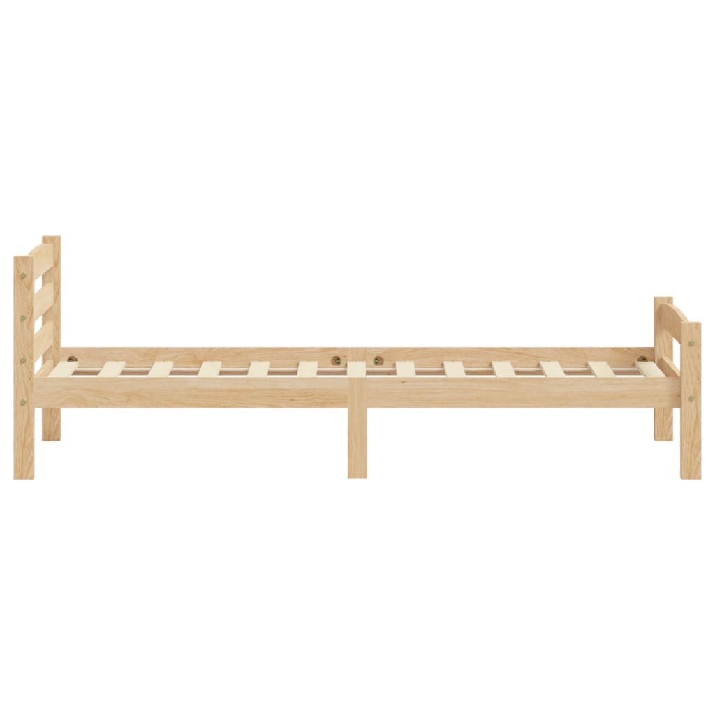 Giroletto senza Materasso 100x200 cm in Legno Massello di Pino