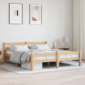 Giroletto senza Materasso 160x200 cm in Legno Massello di Pino
