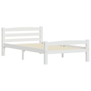 Dormeuse Estraibile senza Materasso Bianca Legno Pino 100x200cm