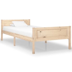 Giroletto senza Materasso 100x200 cm in Legno Massello di Pino