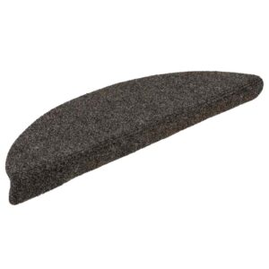 Tappetini per Scale 15 pz Antracite 56x17x3 cm Agugliati