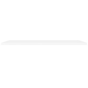 Scaffali a Parete 2 pz Bianchi 120x23,5x3,8 cm in MDF