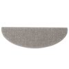 Tappeti Autoadesivi Scale Aspetto Sisal 15 pz 65x21x4cm Argento