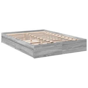 Giroletto Cassetti Grigio Sonoma 160x200 cm Legno Multistrato