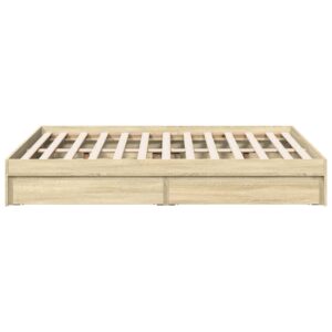 Giroletto Cassetti Rovere Sonoma 120x200 cm Legno Multistrato