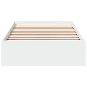 Giroletto con Cassetti Bianco 75x190 cm in Legno Multistrato