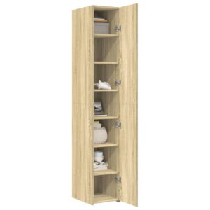 Credenza Rovere Sonoma 30x42,5x185 cm in Legno Multistrato