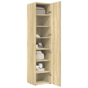 Credenza Rovere Sonoma 40x42,5x185 cm in Legno Multistrato