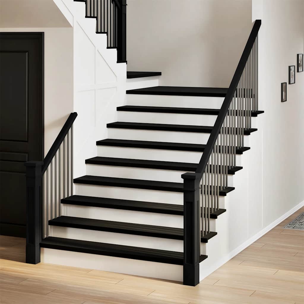 Gradini 8 pz Marrone Scuro 120x30x2 cm Legno Massello Rovere