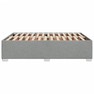 Giroletto senza Materasso Grigio Chiaro 140x200 cm Tessuto
