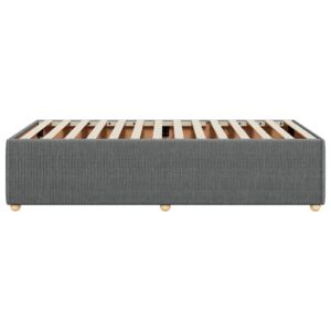 Giroletto senza Materasso Grigio Scuro 90x190 cm Tessuto