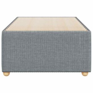 Giroletto senza Materasso Grigio Chiaro 90x200 cm Tessuto