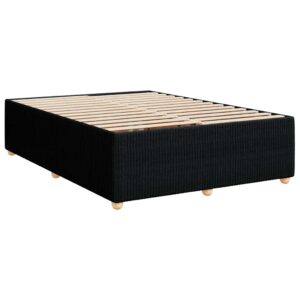 Giroletto senza Materasso Nero 140x190 cm in Tessuto
