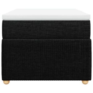 Giroletto a Molle con Materasso Nero 90x190 cm in Tessuto
