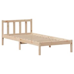 Letto senza Materasso 75x190 cm in Legno Massello Pino